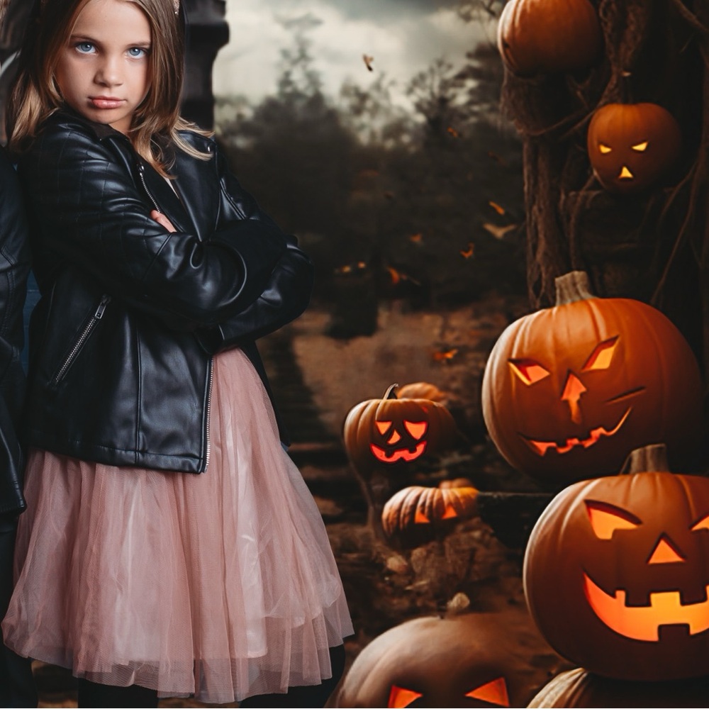 Kids Faux Leather Moto Jacket
